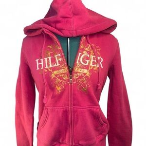 Tommy Hilfiger Pink Hoodie Jacket
